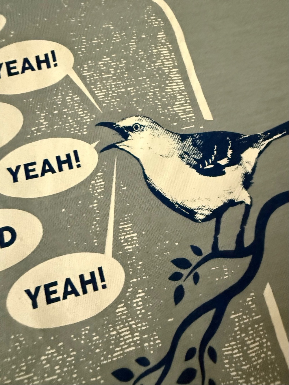 Women’s Short Sleeve Mockingbird Graphic Tee - State Bird of Tennessee - Picture 3 of 9